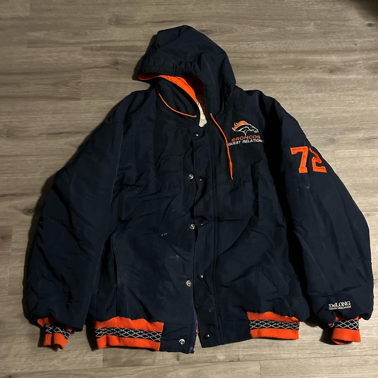 Vintage nfl broncos jacket size XL - Depop