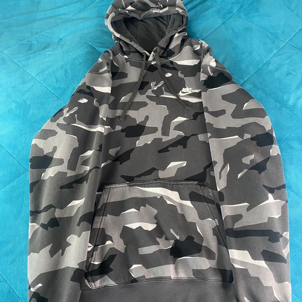 mens black and grey nike hoodie