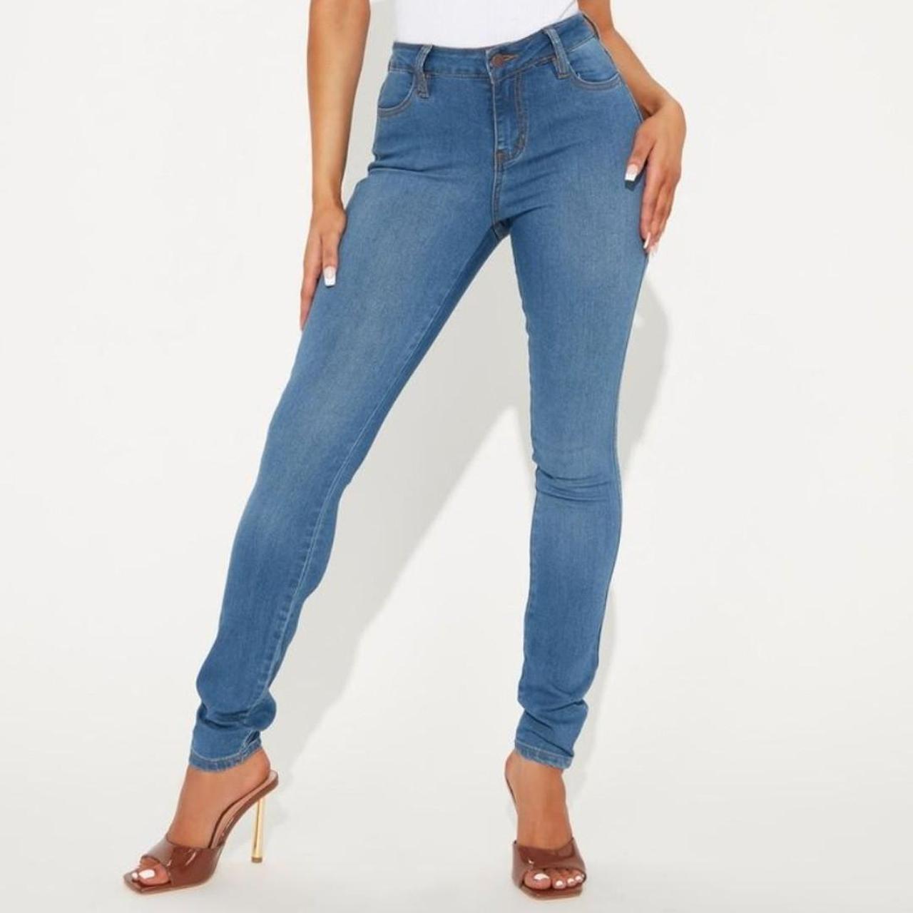 Fashion Nova Women's Blue Jeans | Depop