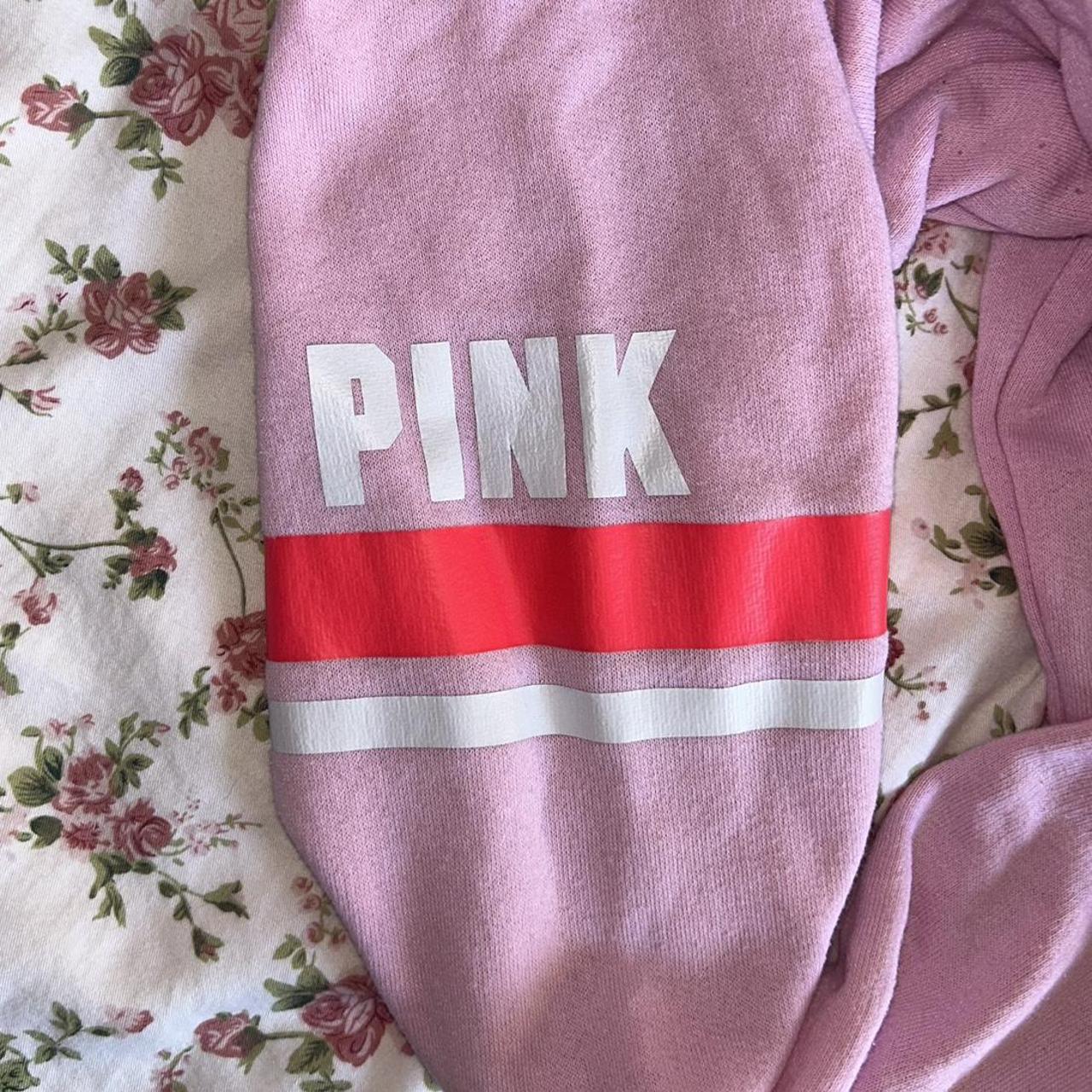 medium LOVE PINK jacket 🌸 - tiny stain in the front... - Depop