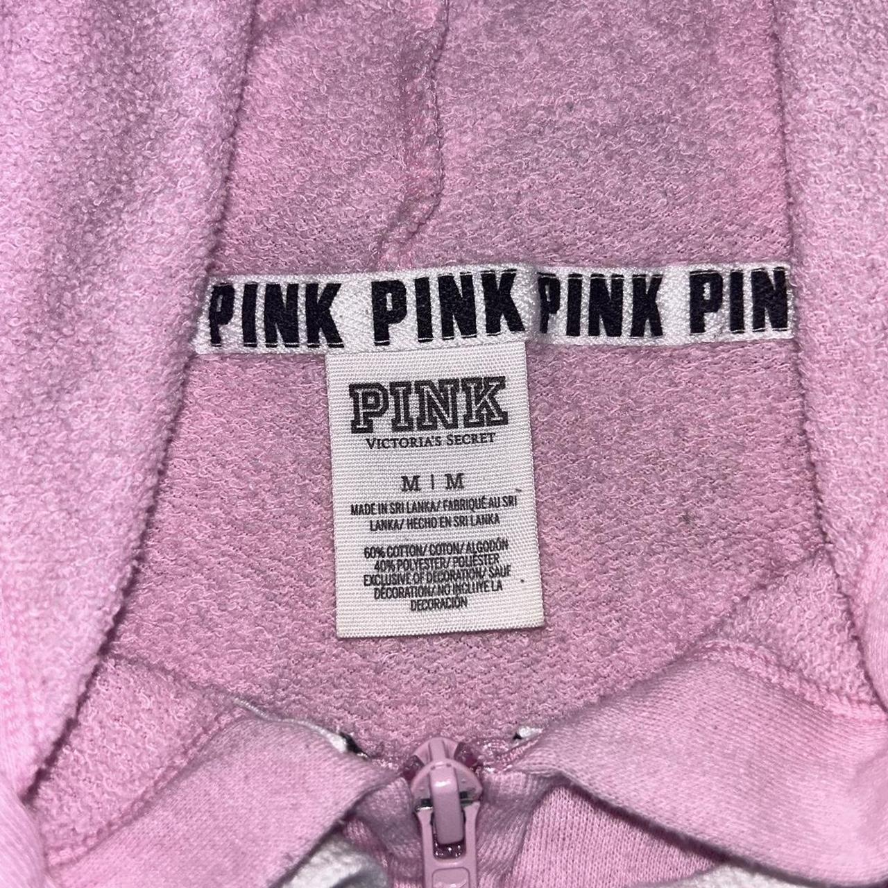 medium LOVE PINK jacket 🌸 - tiny stain in the front... - Depop