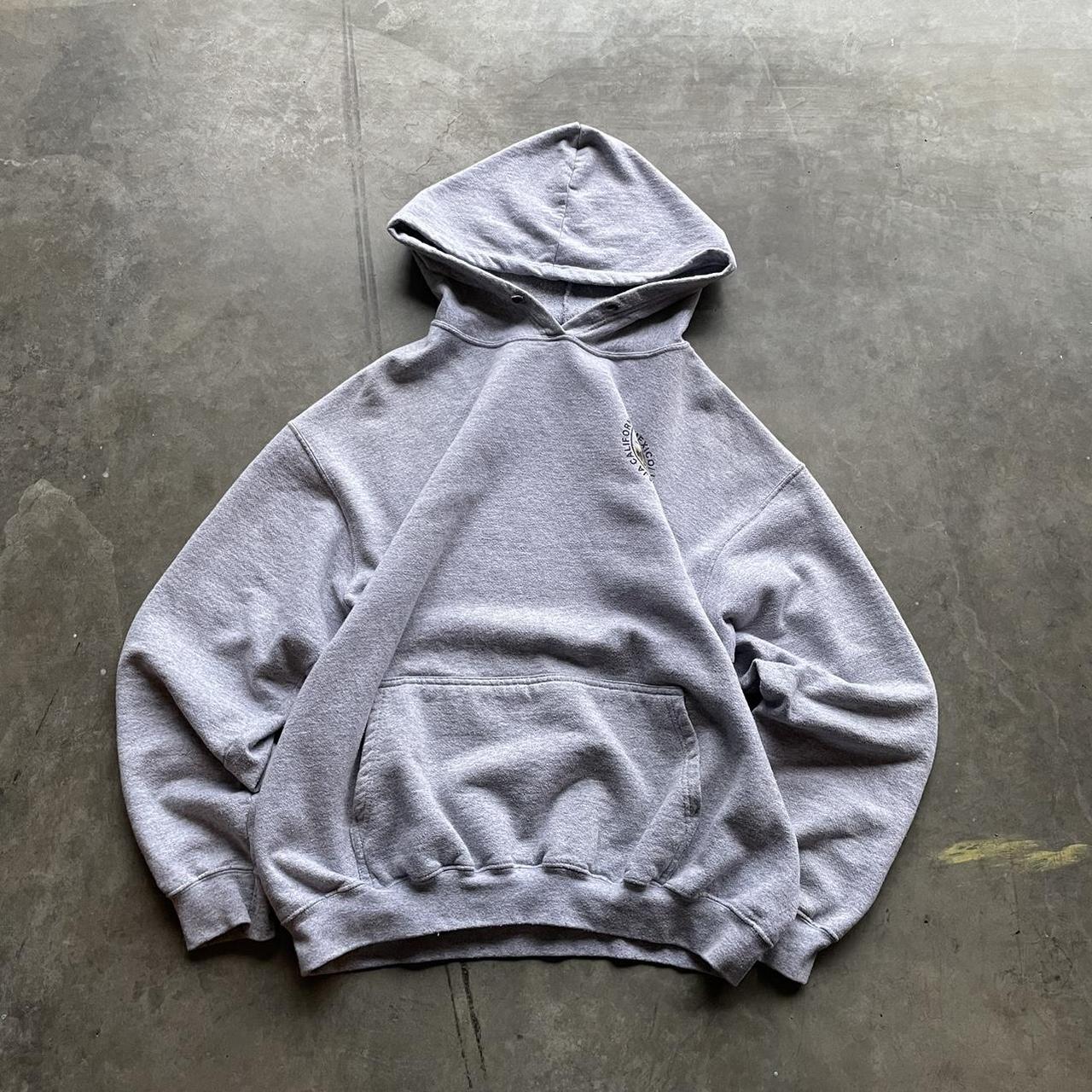 Y2k Cabo Grey Hoodie 🔹size Xl Fits L 🔹all Flaws Depop