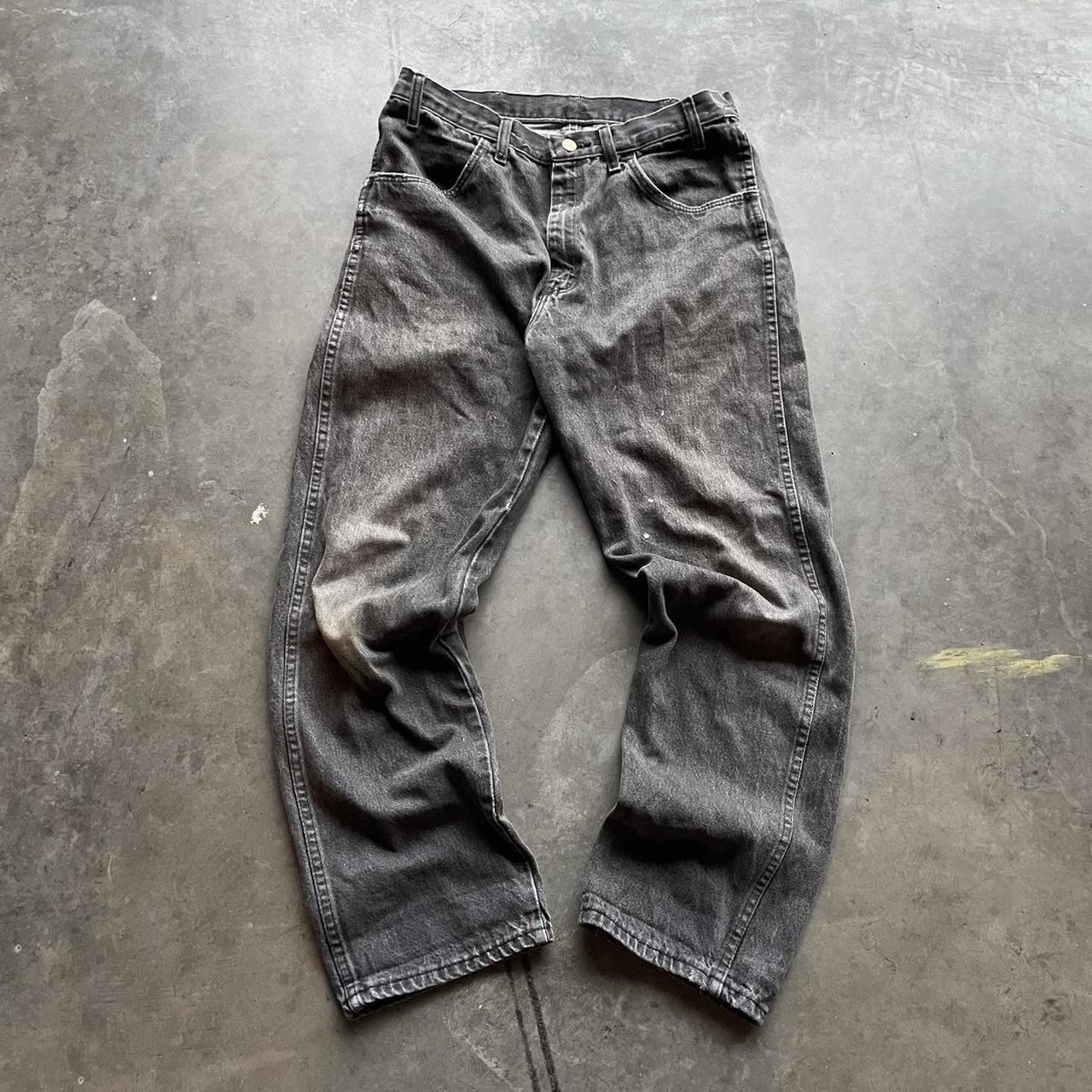 Vintage Faded Black Rustler Jeans 🔹Size: 30x30 🔹All... - Depop
