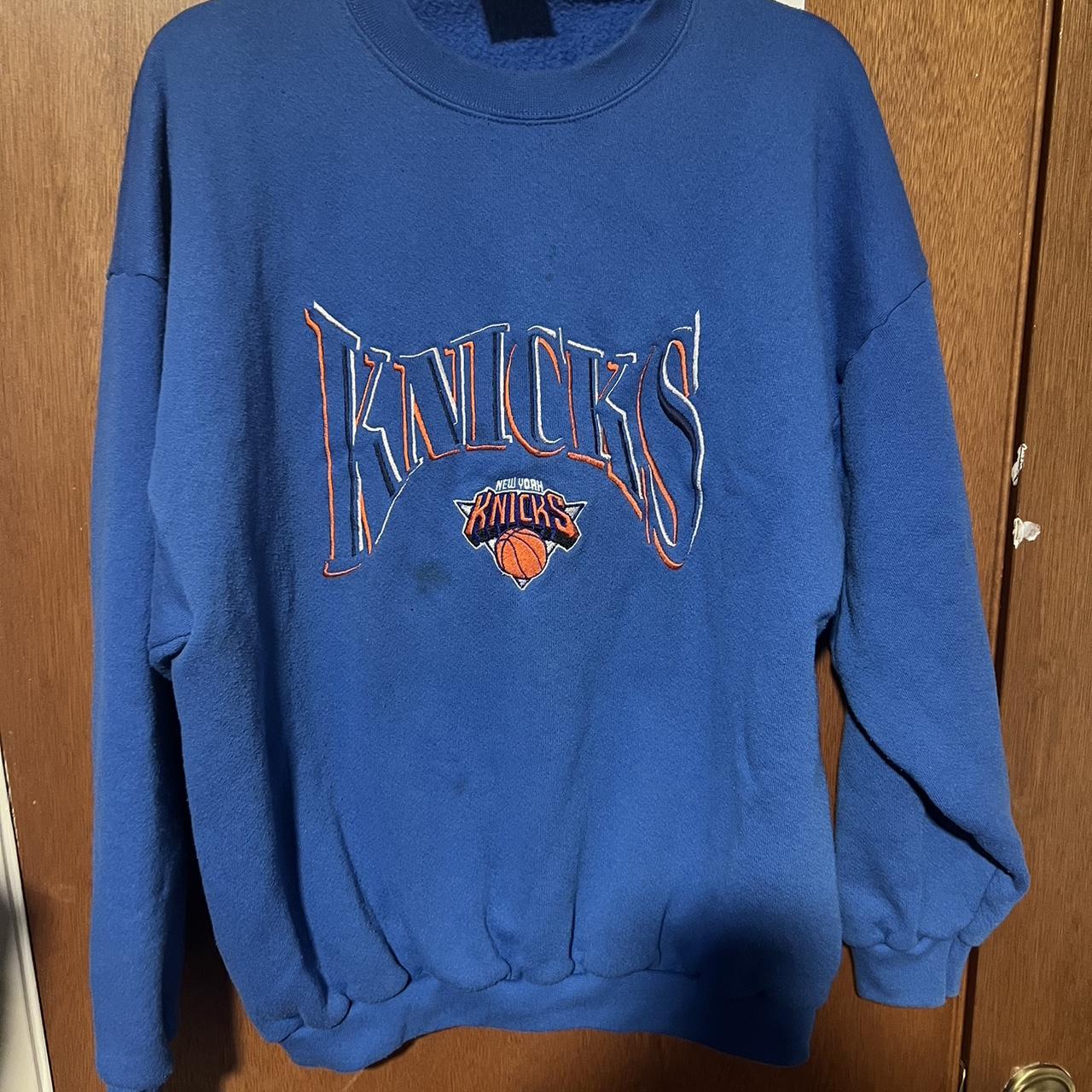 Vintage New York Knicks Logo 7 Crew Neck Size XL All... - Depop