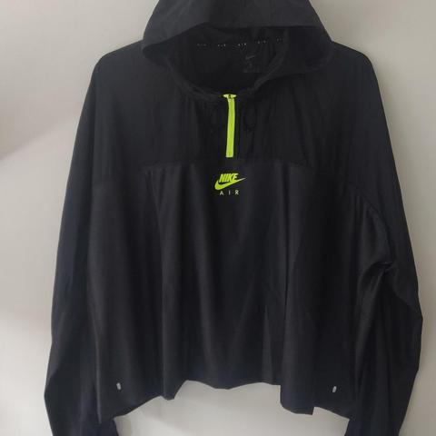 Nike Air Running Plus Overhead Jacket In Black . XXL Depop