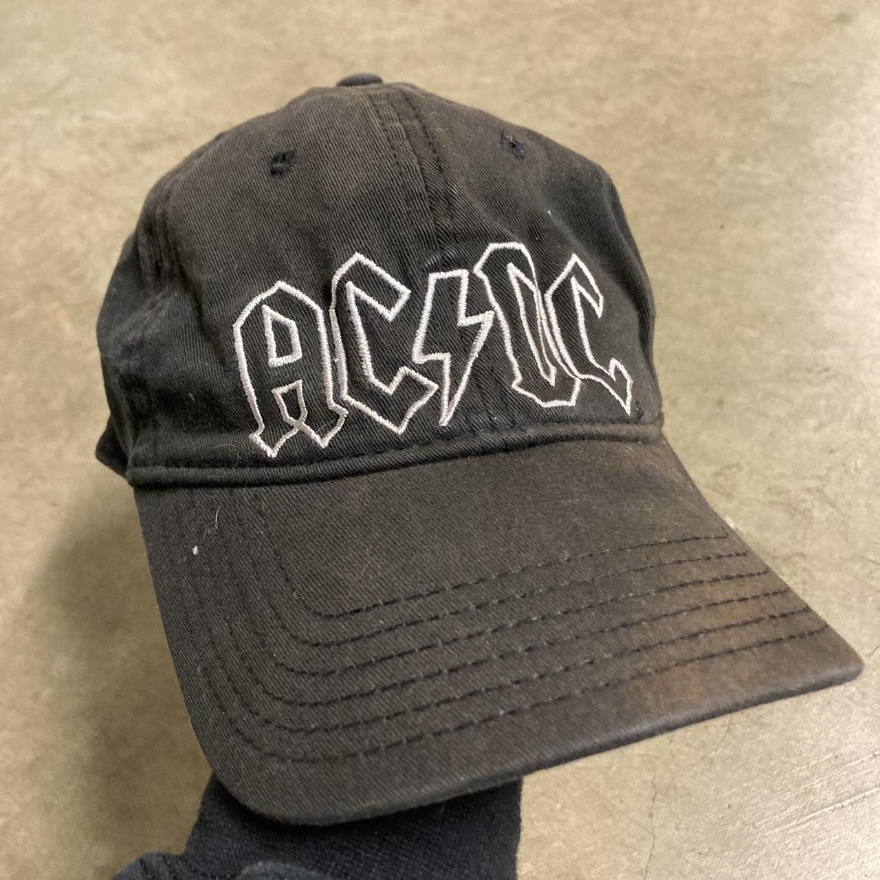 Vintage AC/DC Hat, crazy fade on this thing, no big... - Depop