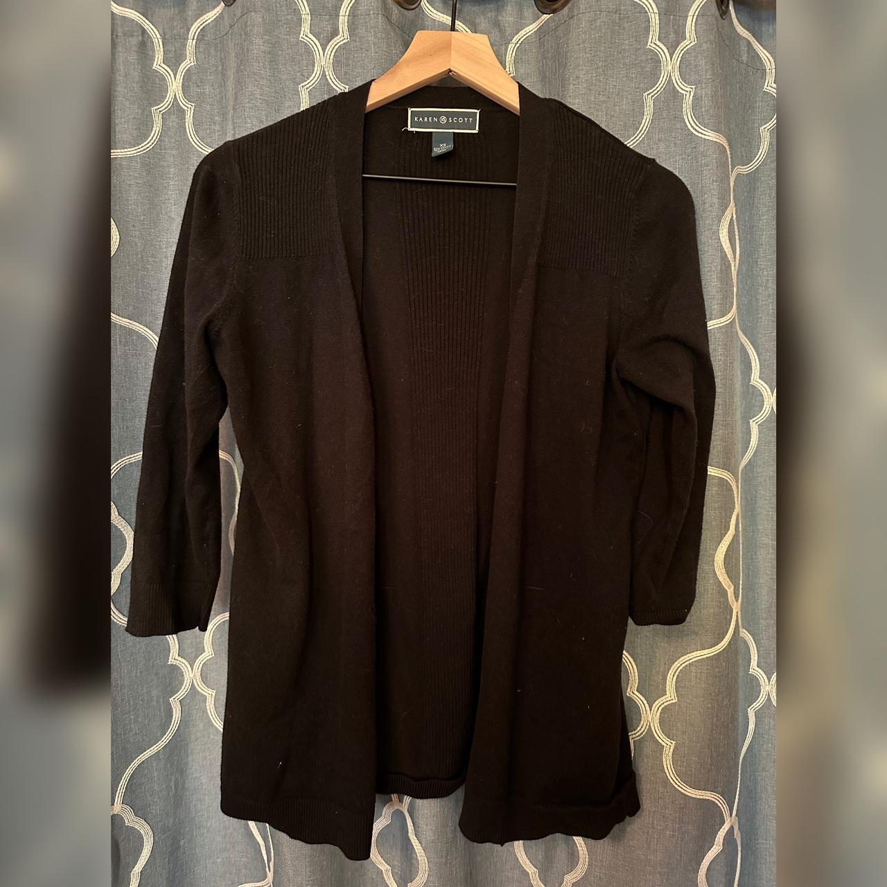 Karen scott hot sale black cardigan