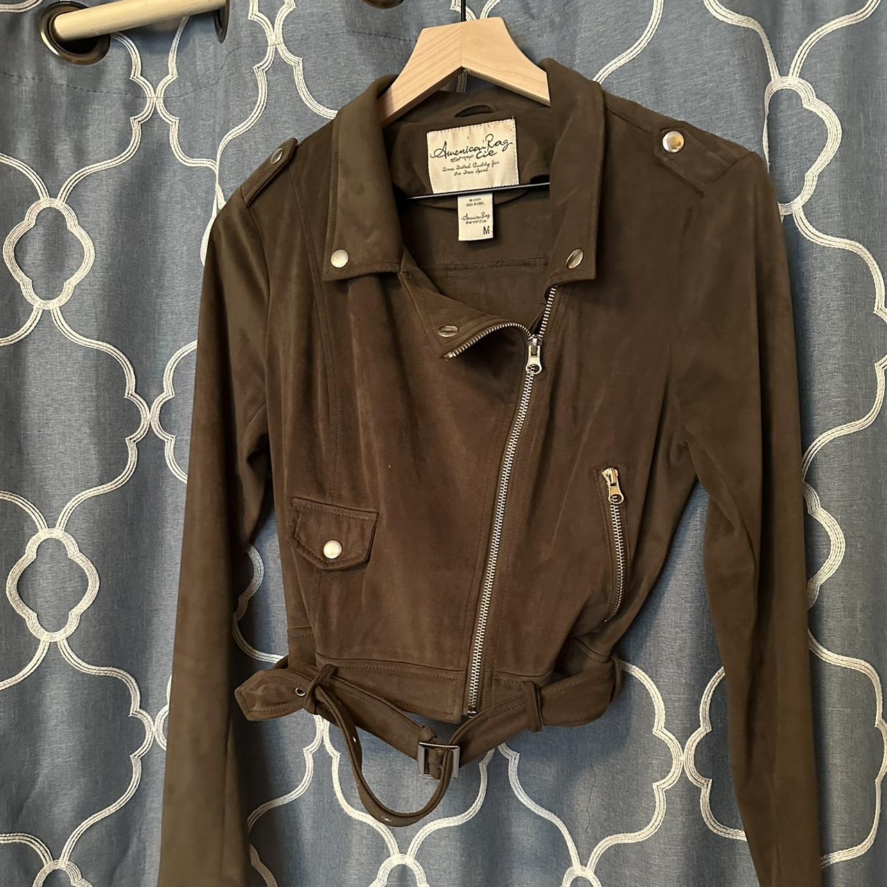 American rag discount leather jacket womens