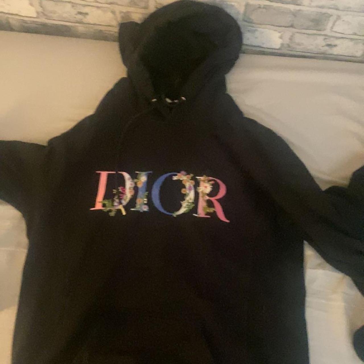 Black dior hoodie - Depop