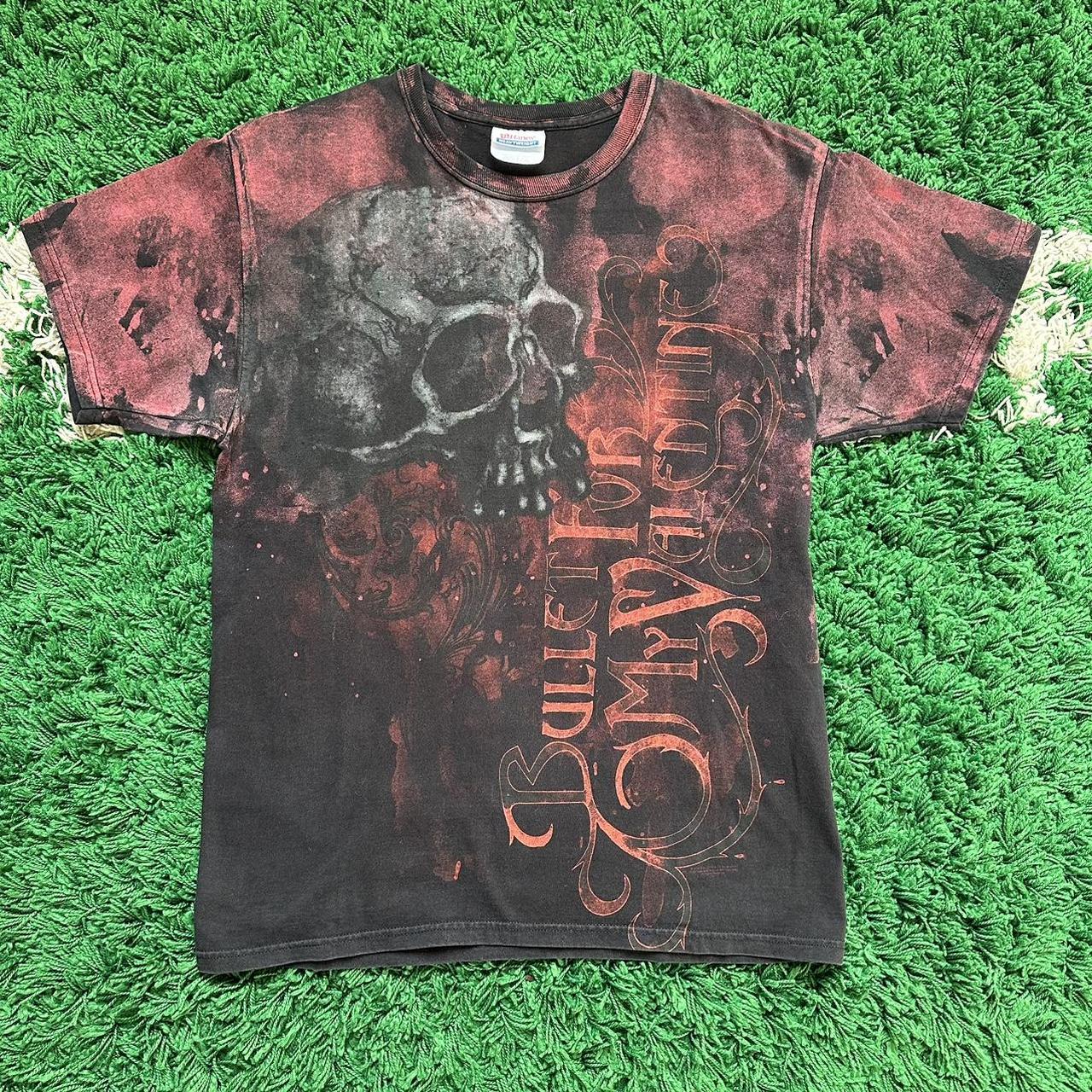 2006 Bullet For My Valentine Band Tee All Over Print... - Depop