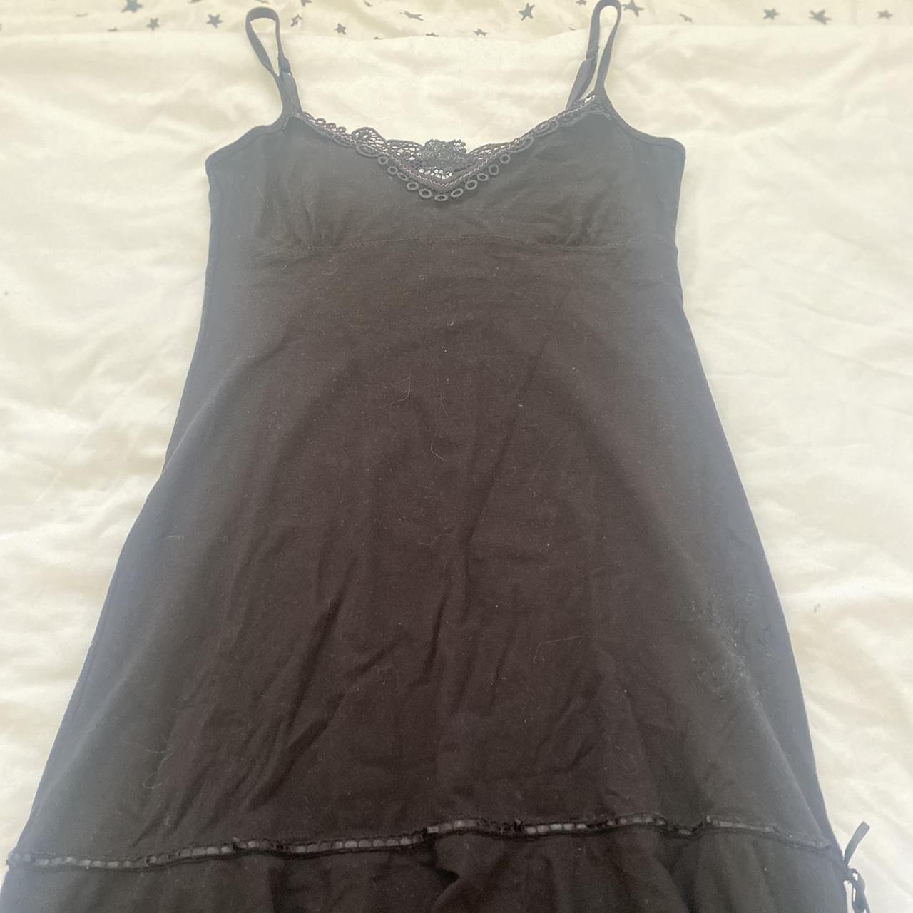 Black Vive Maria Lingerie Slip Dress with missing... - Depop