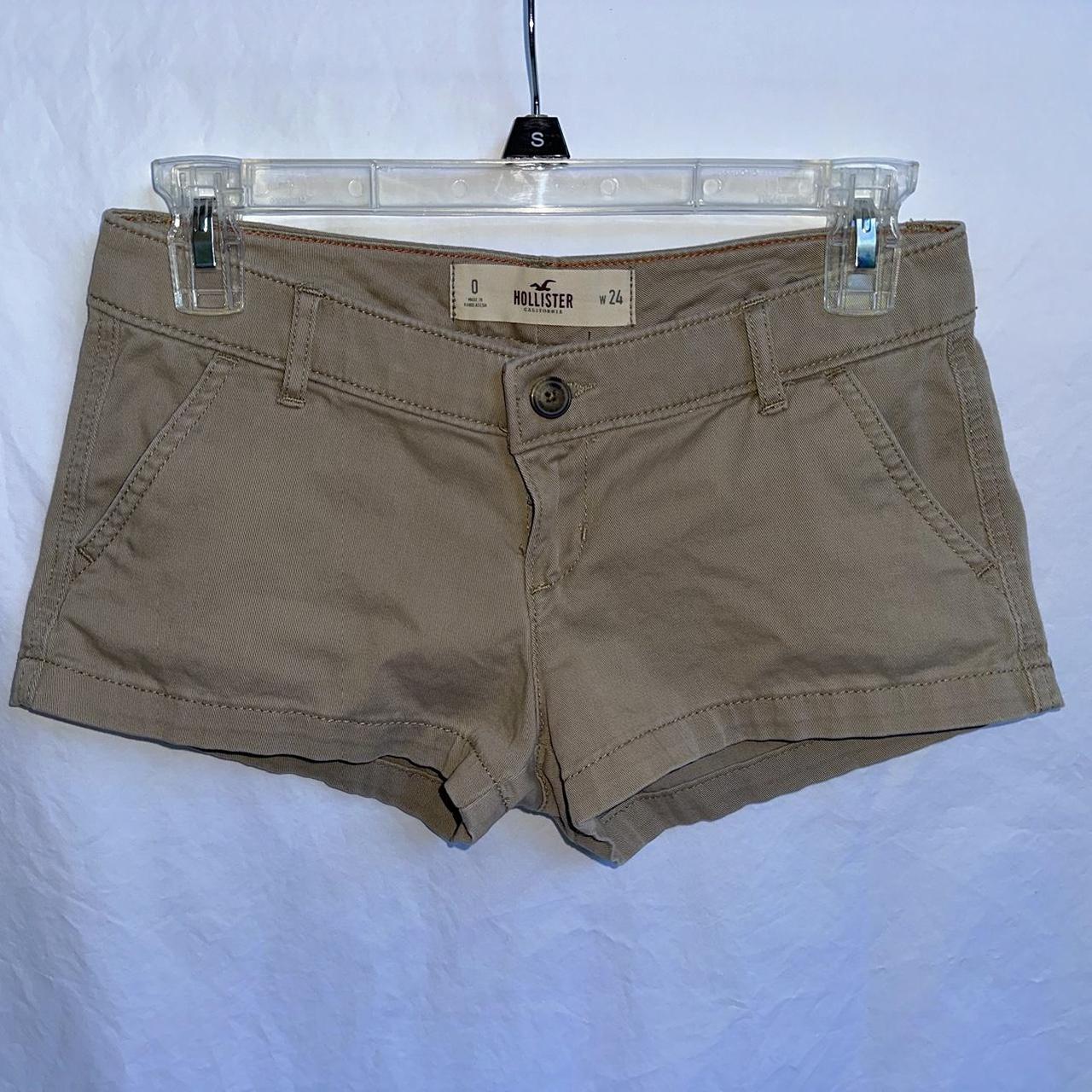 Khaki shorts for girls hollister hotsell