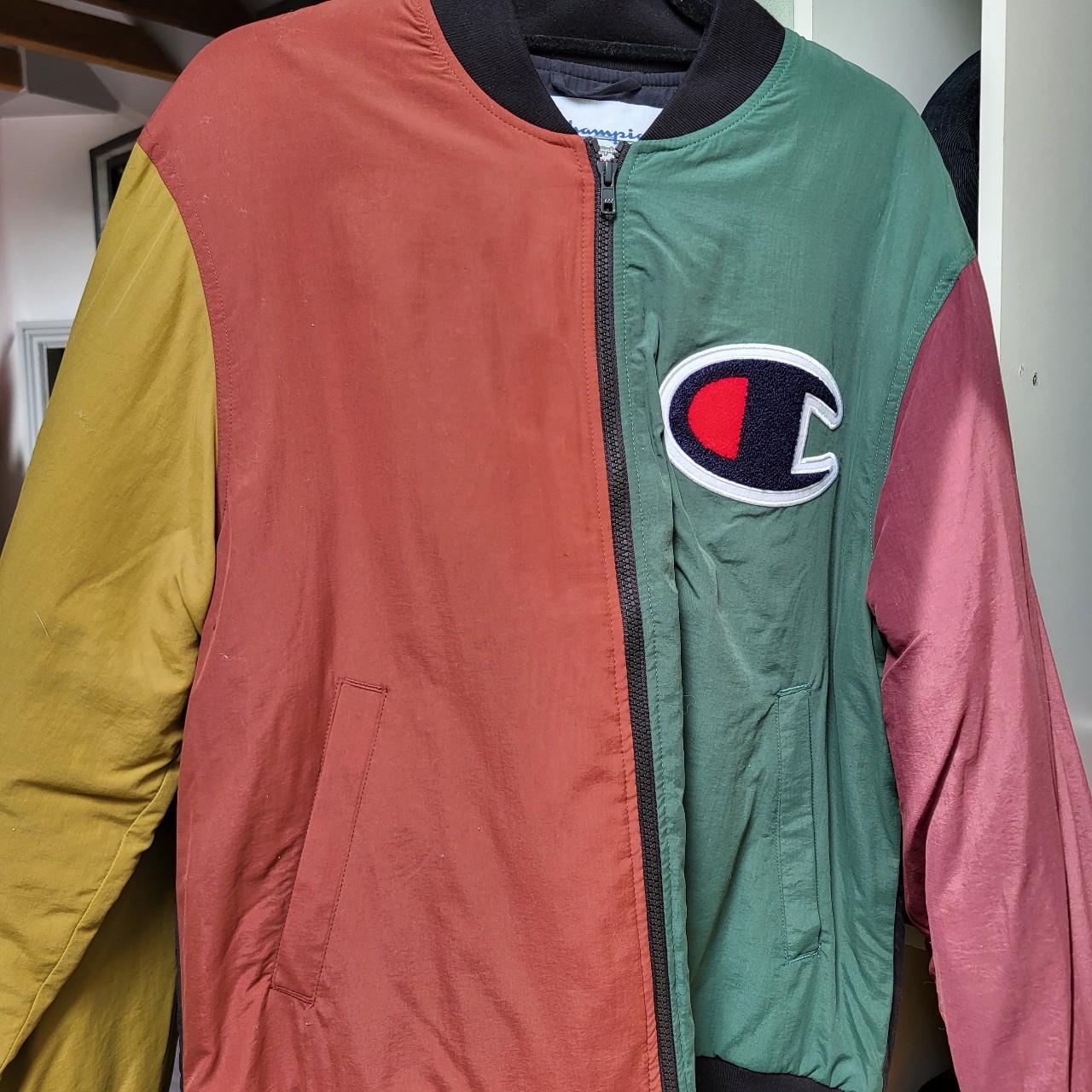 Supreme x champion color blocked jacket online