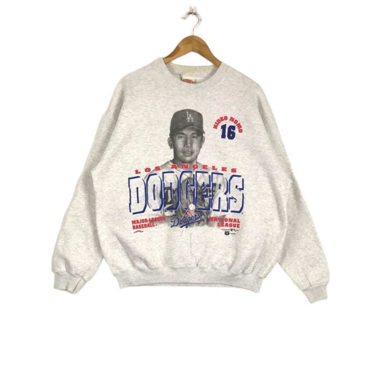 Vintage 1995 LA Dodgers 16 Nomo Sweatshirt Crewneck Made in 