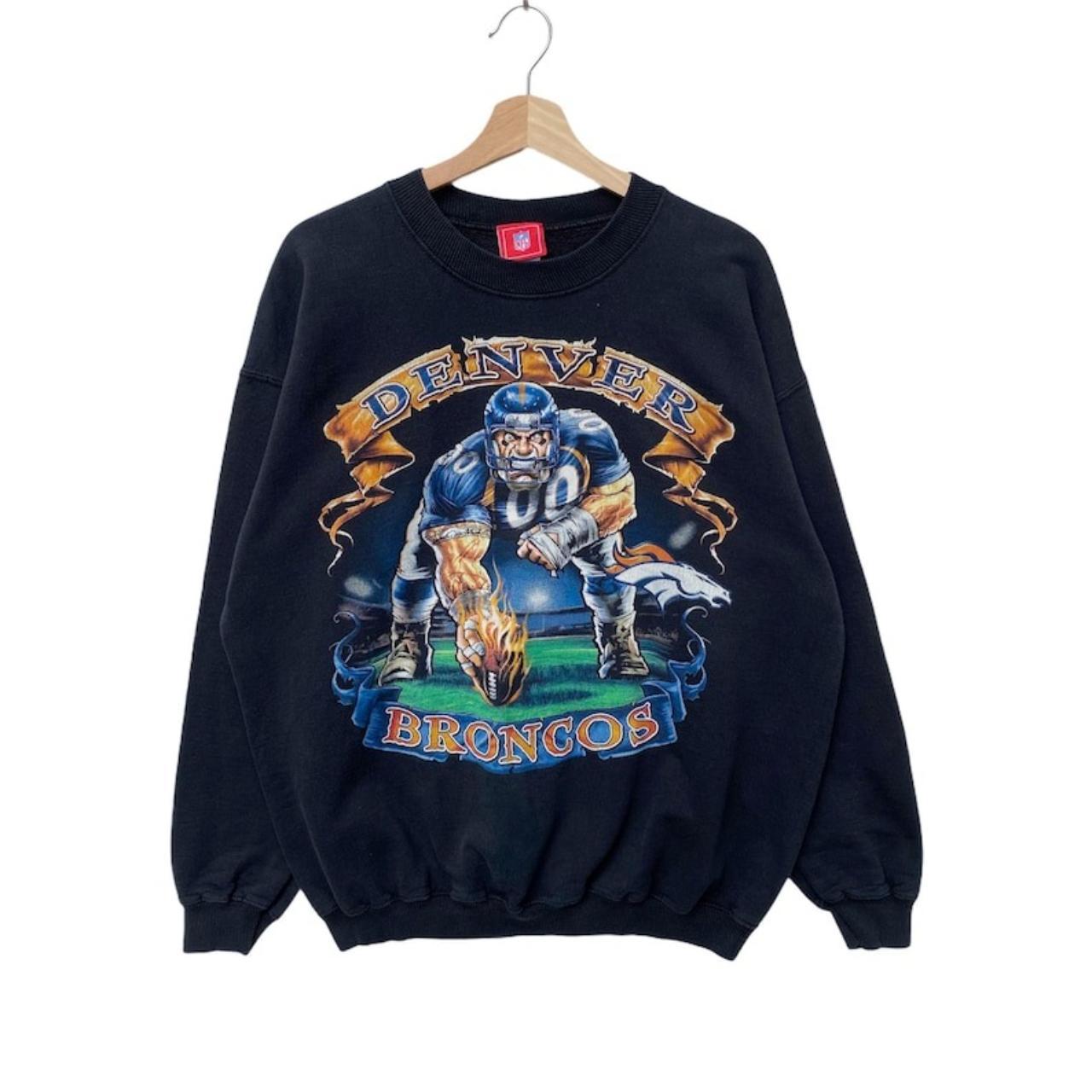 Black broncos outlet sweatshirt