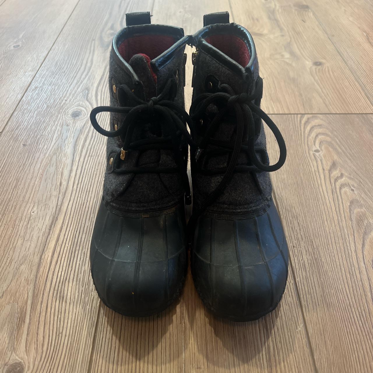 tommy hilfiger winter cognac boots