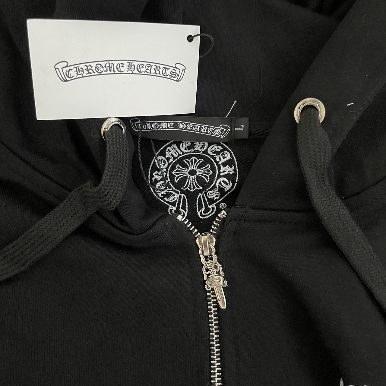 【CHROME HEARTS】Made In Hollywood Plus クロス ジップ hoodie Chrome Hearts Made In Hollywood Plus Cross Zip Up | Depop