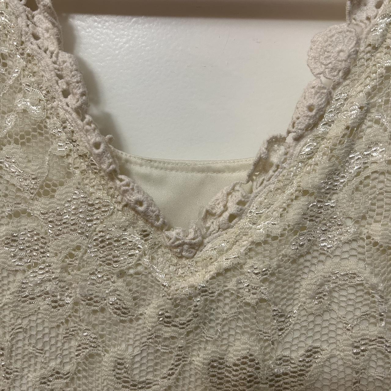 Gianni Bini Women S Cream Dress Depop