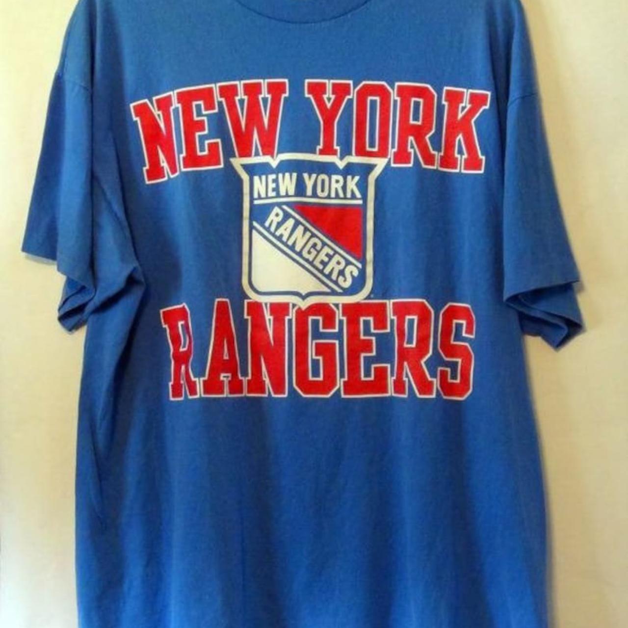 New York Rangers Shirt, Vintage Hockey Sweatshirt Short Sleeve