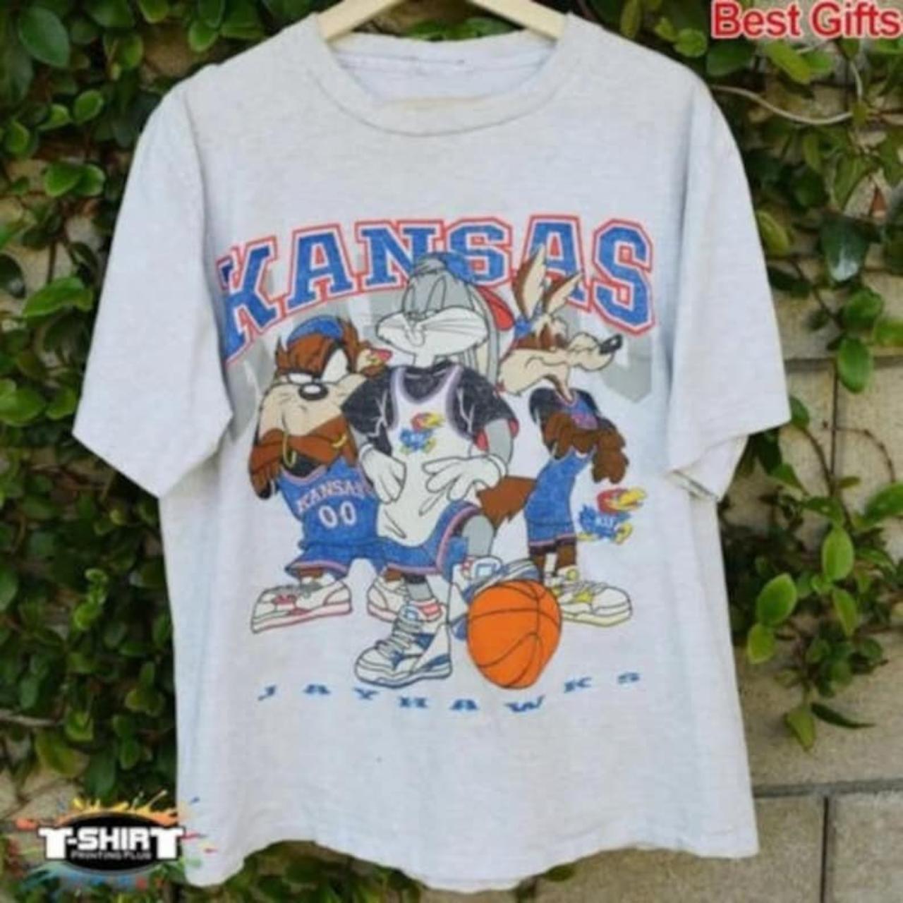 Vintage NCAA Kansas Jayhawks Looney Tunes Shirt,... - Depop