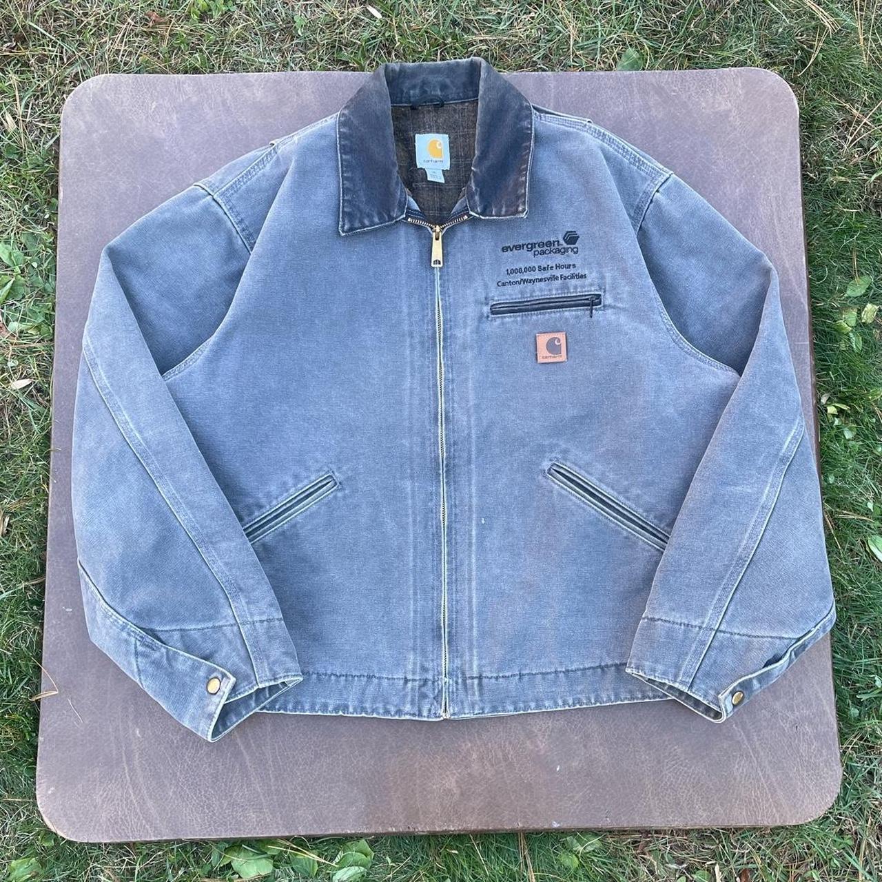 Vintage Carhartt Detroit Jacket Perfect fade and in... - Depop