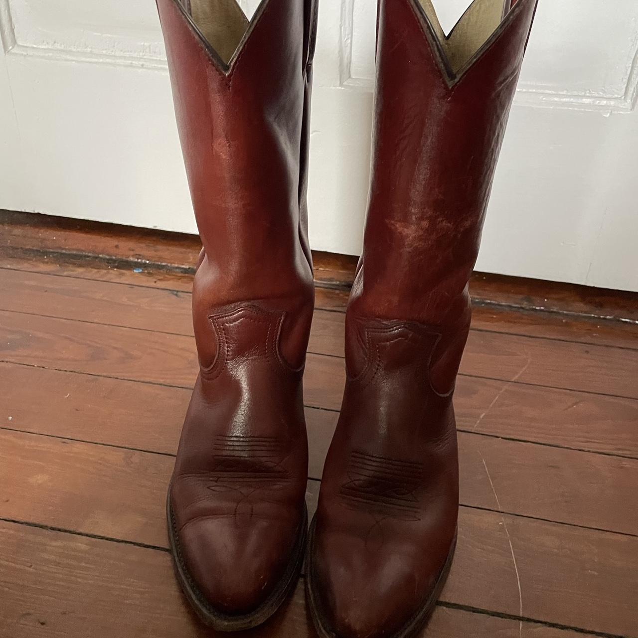 frye burgundy boots