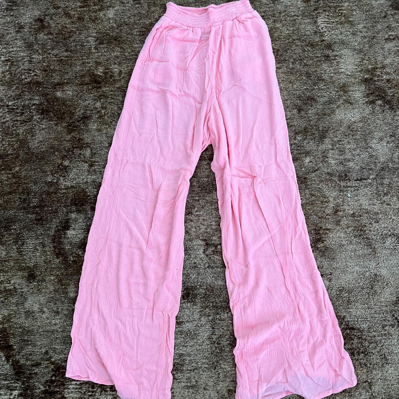 Forever 21 Women's Pink Trousers | Depop