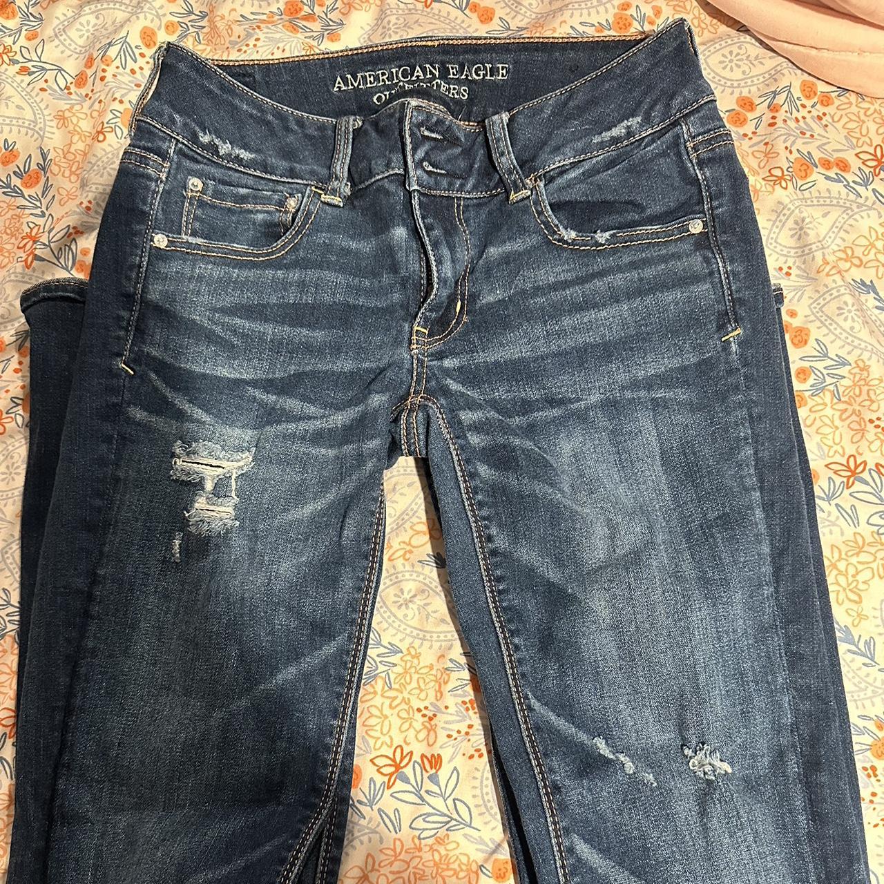American Eagle Low Rise Flare Jeans Good... - Depop