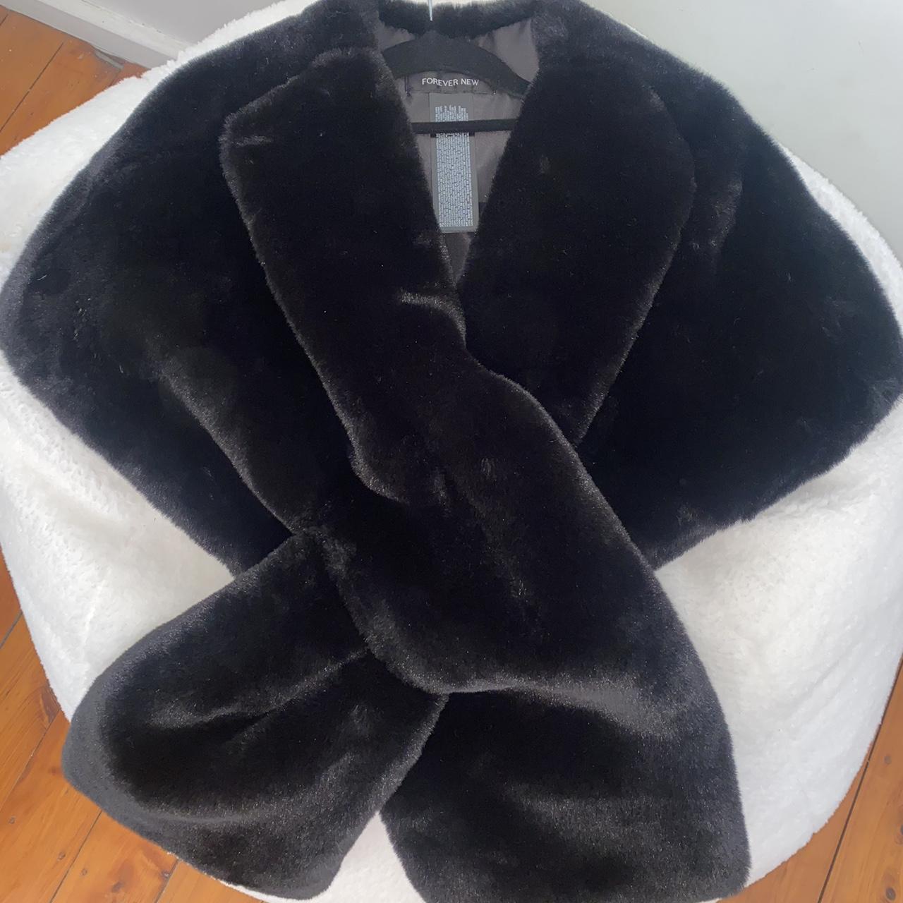 forever new faux fur shawl