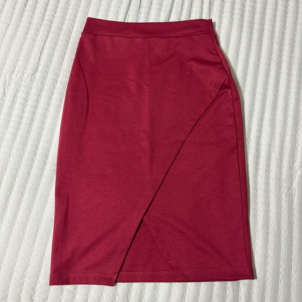 Burgundy skirt size outlet 20