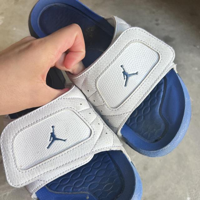 Air Jordan Hydro 12 Retro WhiteFrench Blue Depop