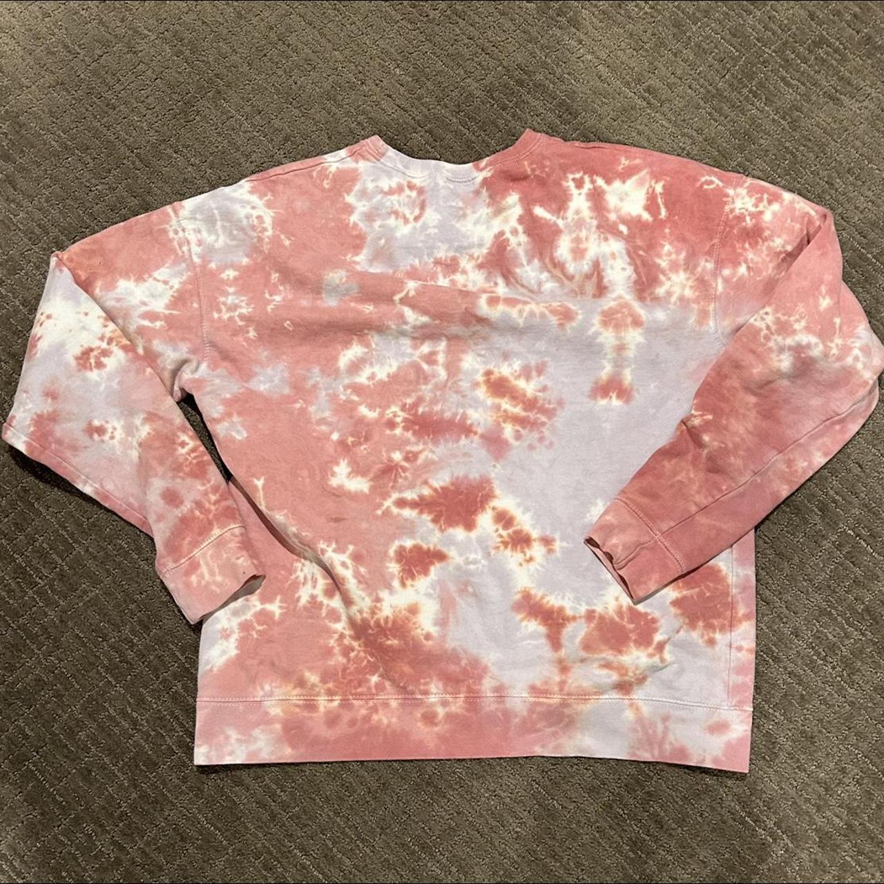 Grey Bandit Pink and Purple Tye Dye Crewneck... Depop