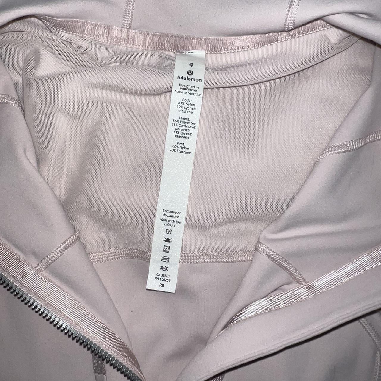 Lululemon align jacket Size 4 fits 2 Blush pink... - Depop