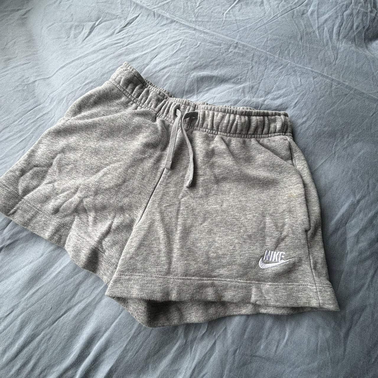 grey nike shorts womens