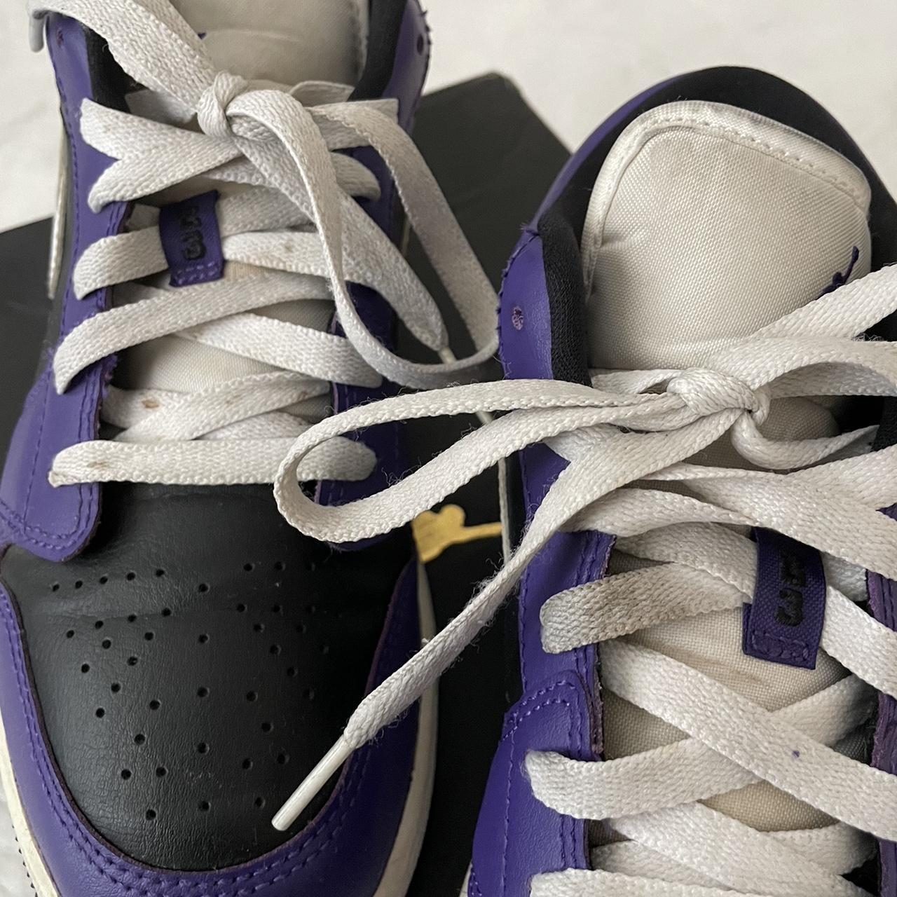womens black and purple jordans