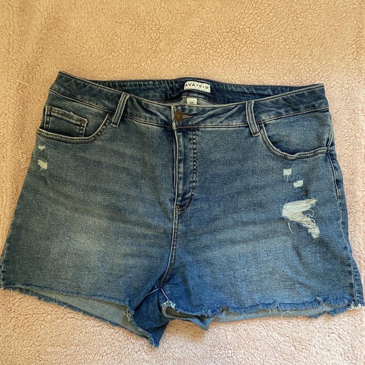 Ava & Viv Women's Blue Shorts | Depop