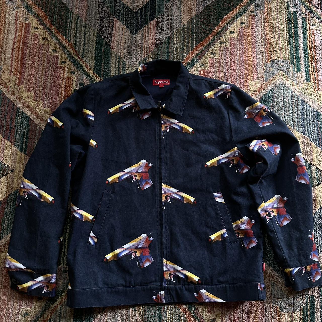 最終値下げ！supreme mendini work jacket 16ss SS16 Supreme x Alessandra Mendini 3D Gun Print Work Jacket