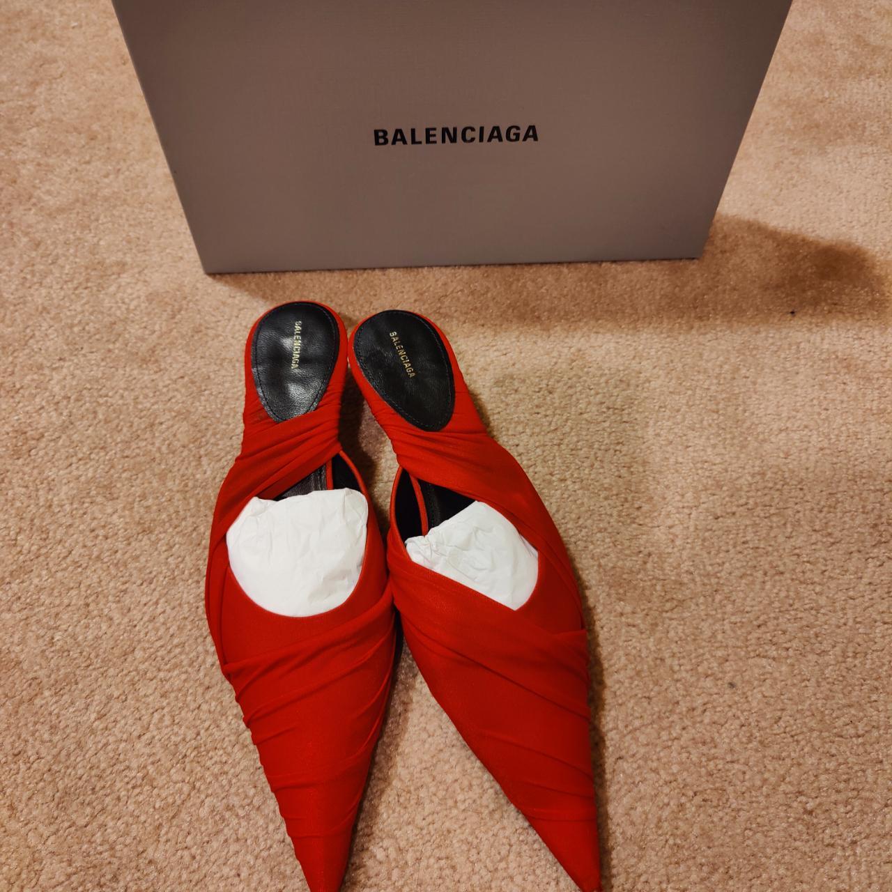 Balenciaga on sale red mules