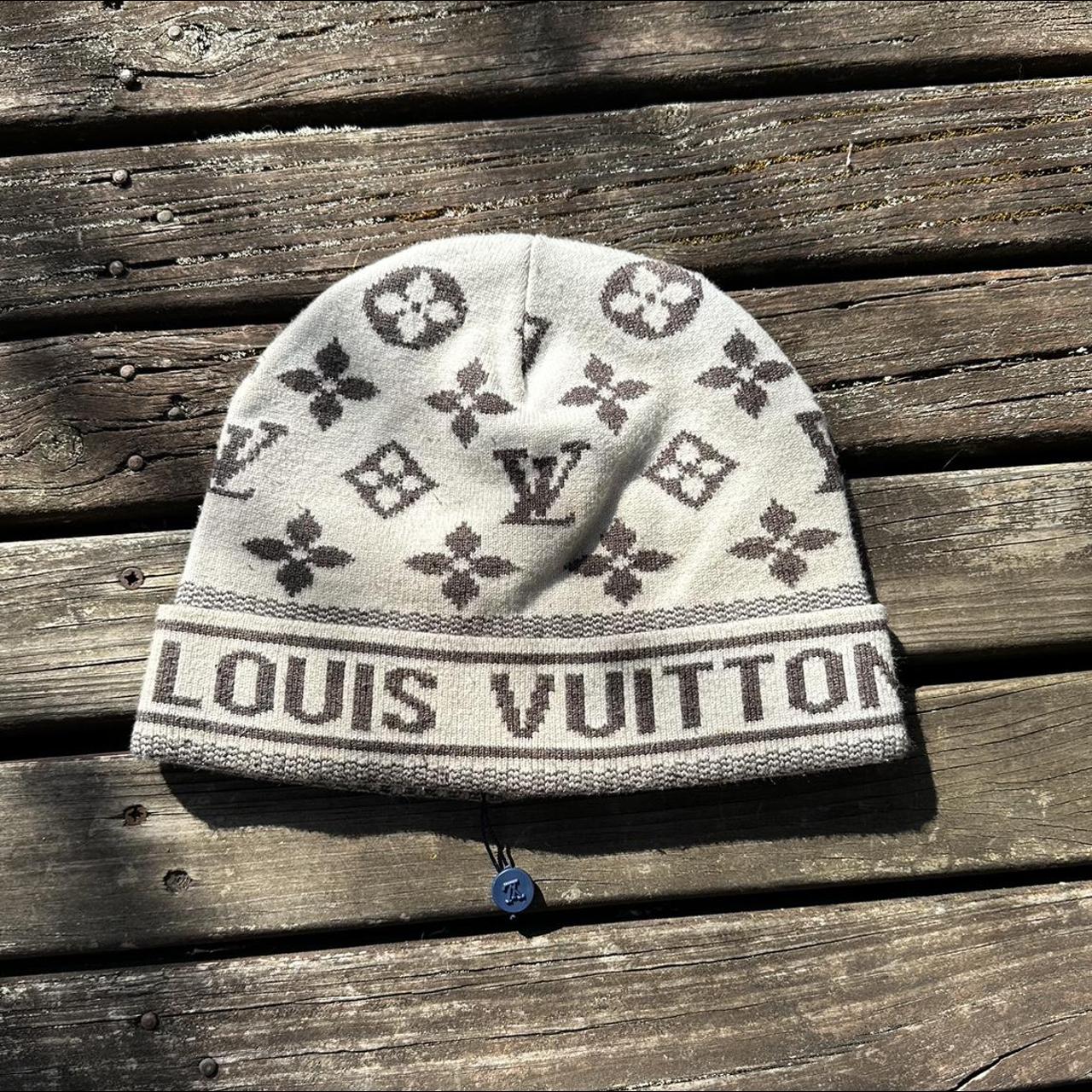 Louis Vuitton Beanie & Scarf Set In Blue - Fernize