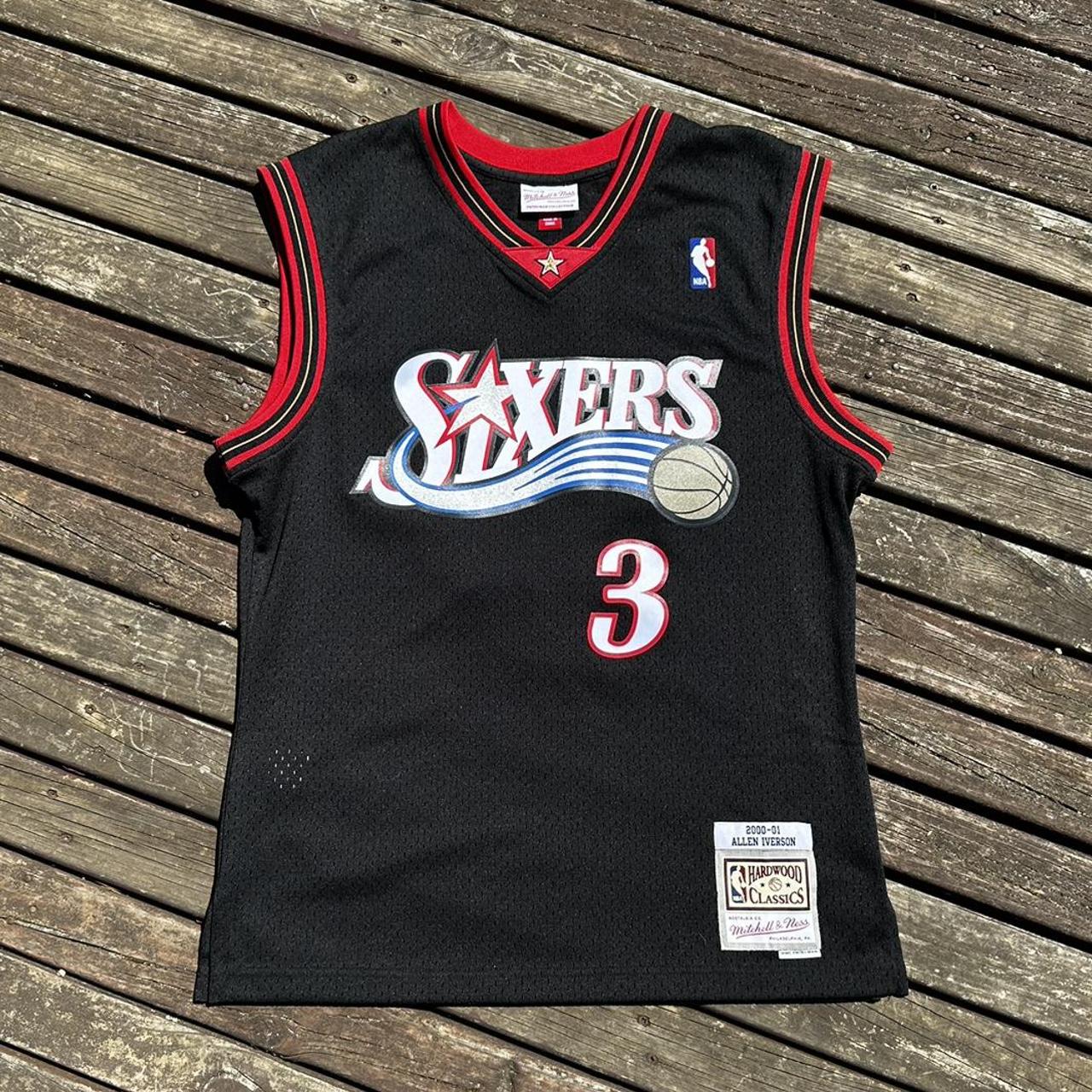 Mitchell & Ness Sixers Alvin Iverson Jersey Size... - Depop