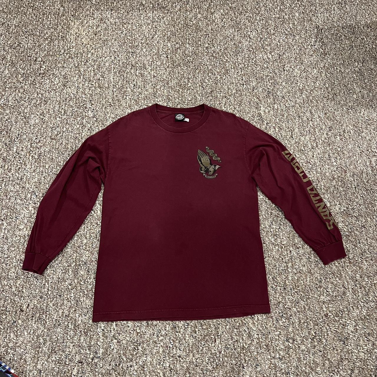 maroon santa cruz shirt