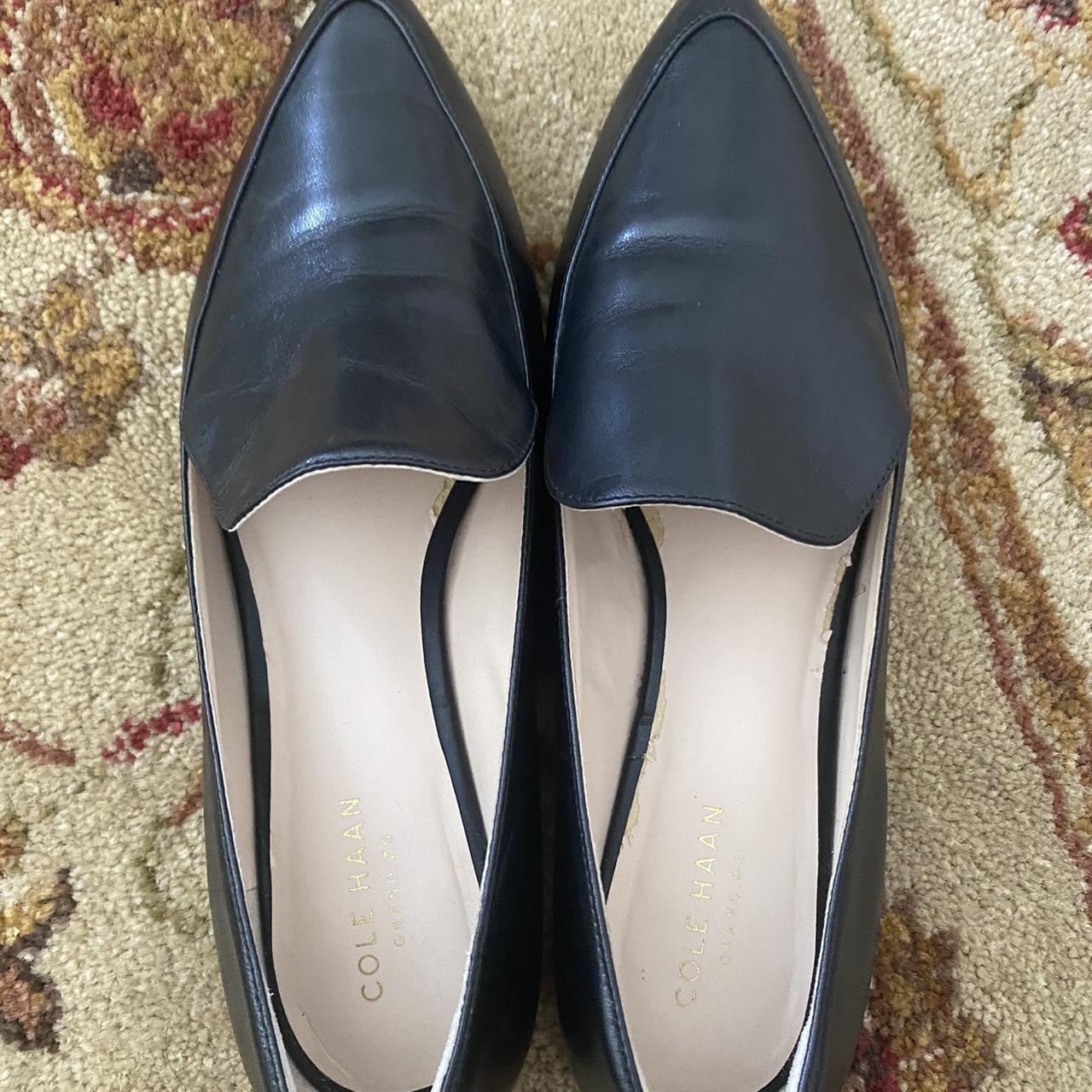 black cole haan business casual loafers - Depop