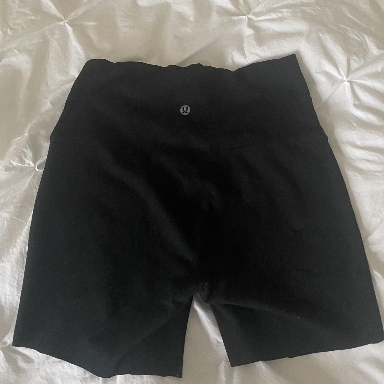 lululemon biker shorts that are cut from lululemon... - Depop