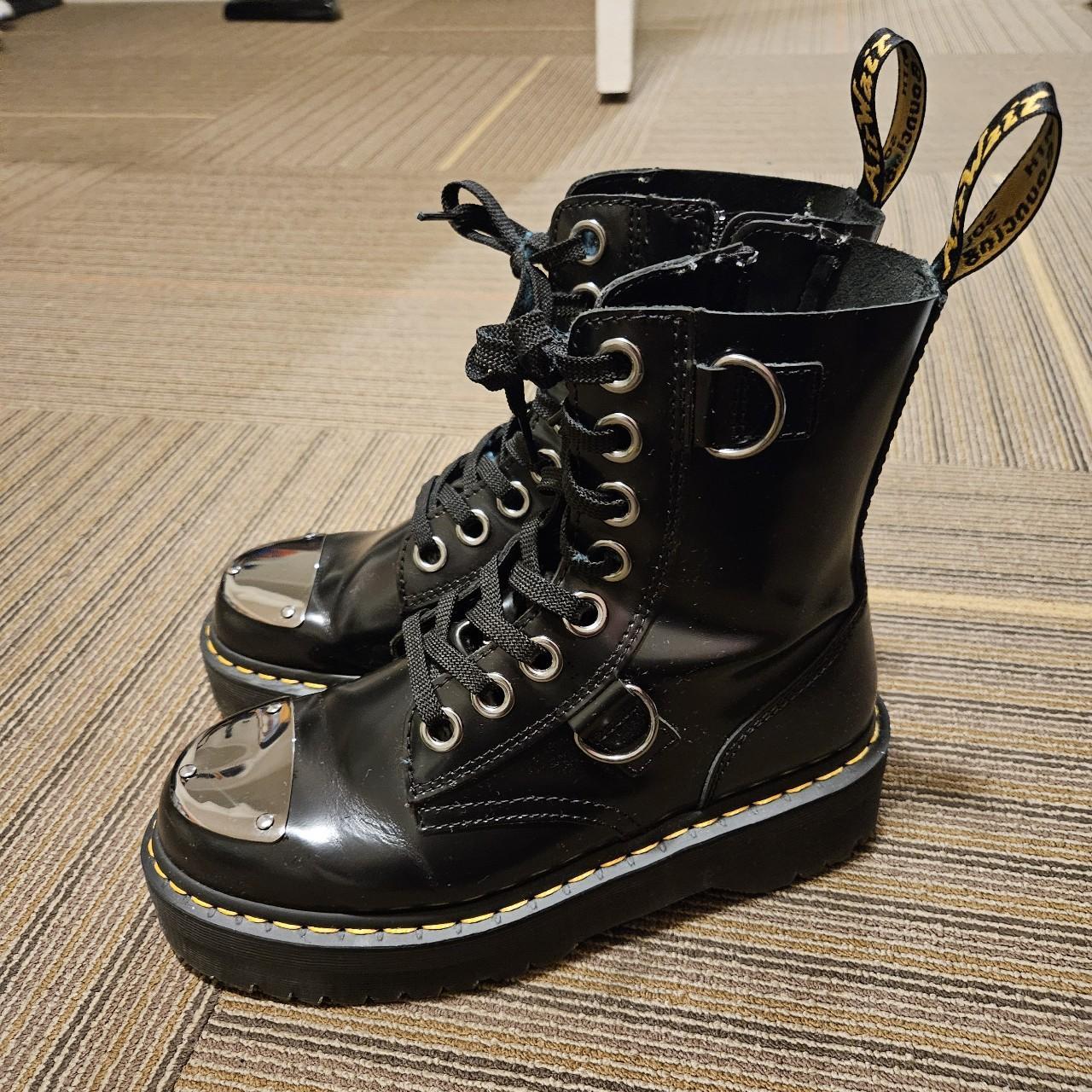 Martens Steel Toe platform boots Womens size Depop