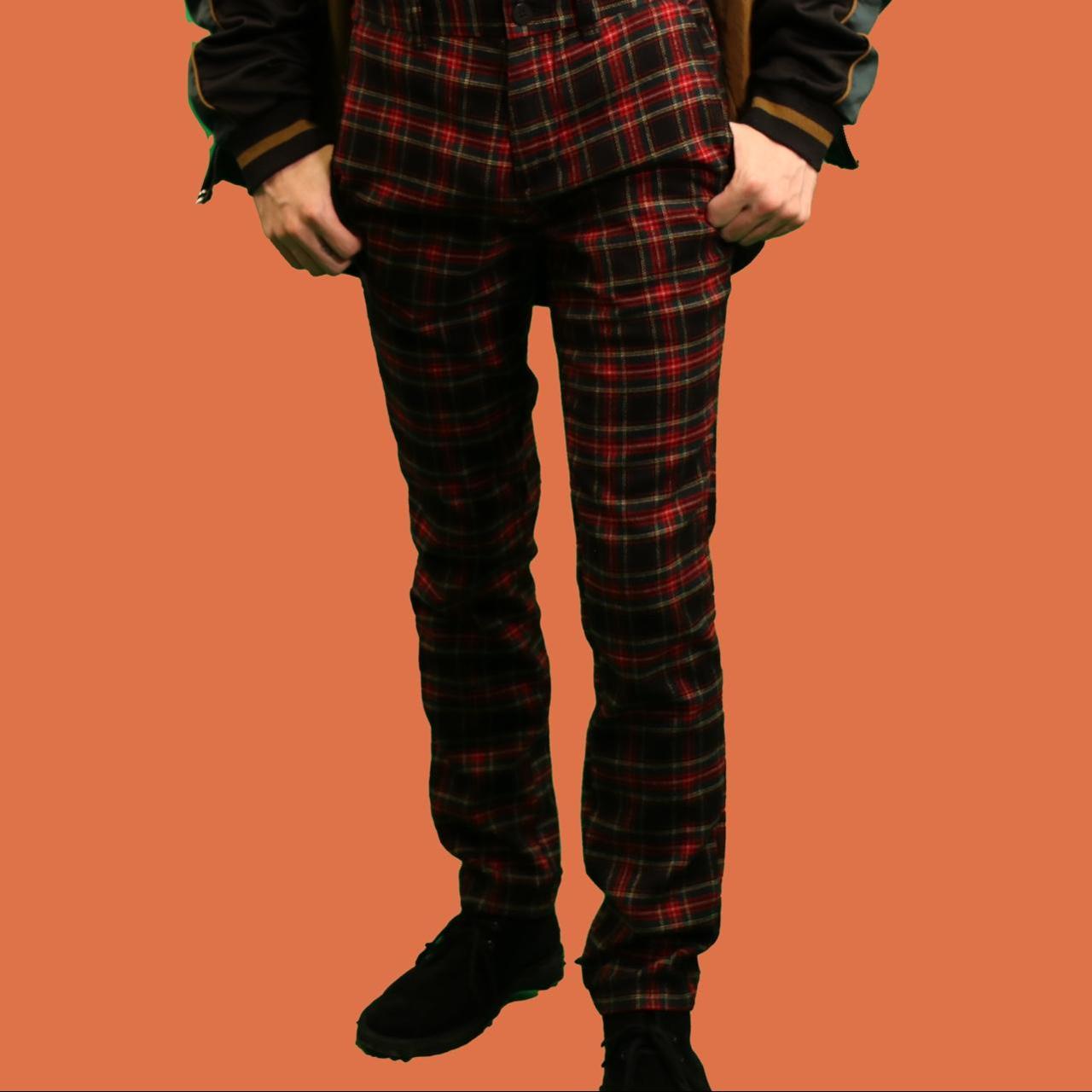 Pacsun red deals plaid pants