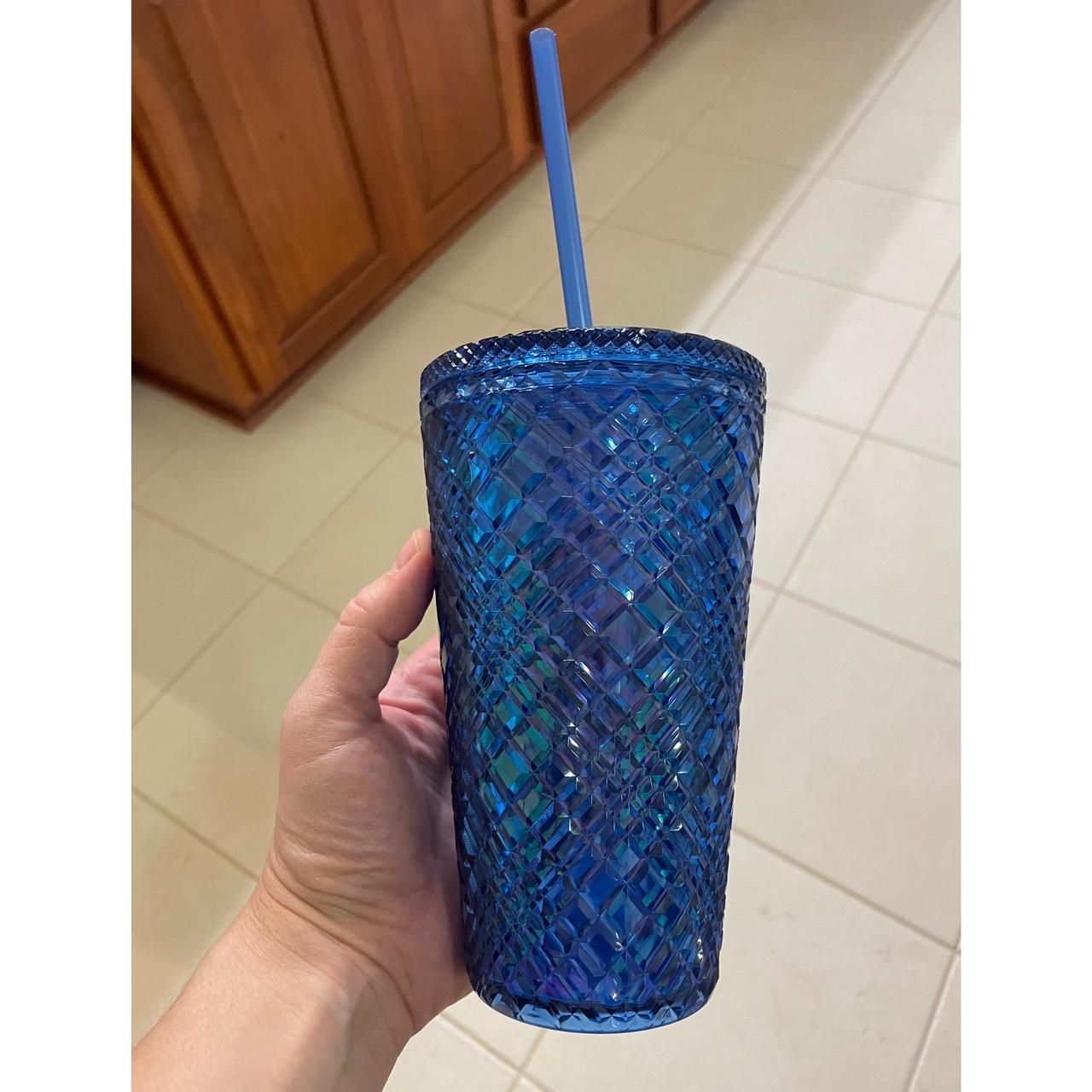 Starbucks Holiday 2022 Azure Blue Jeweled Cold Cup Depop