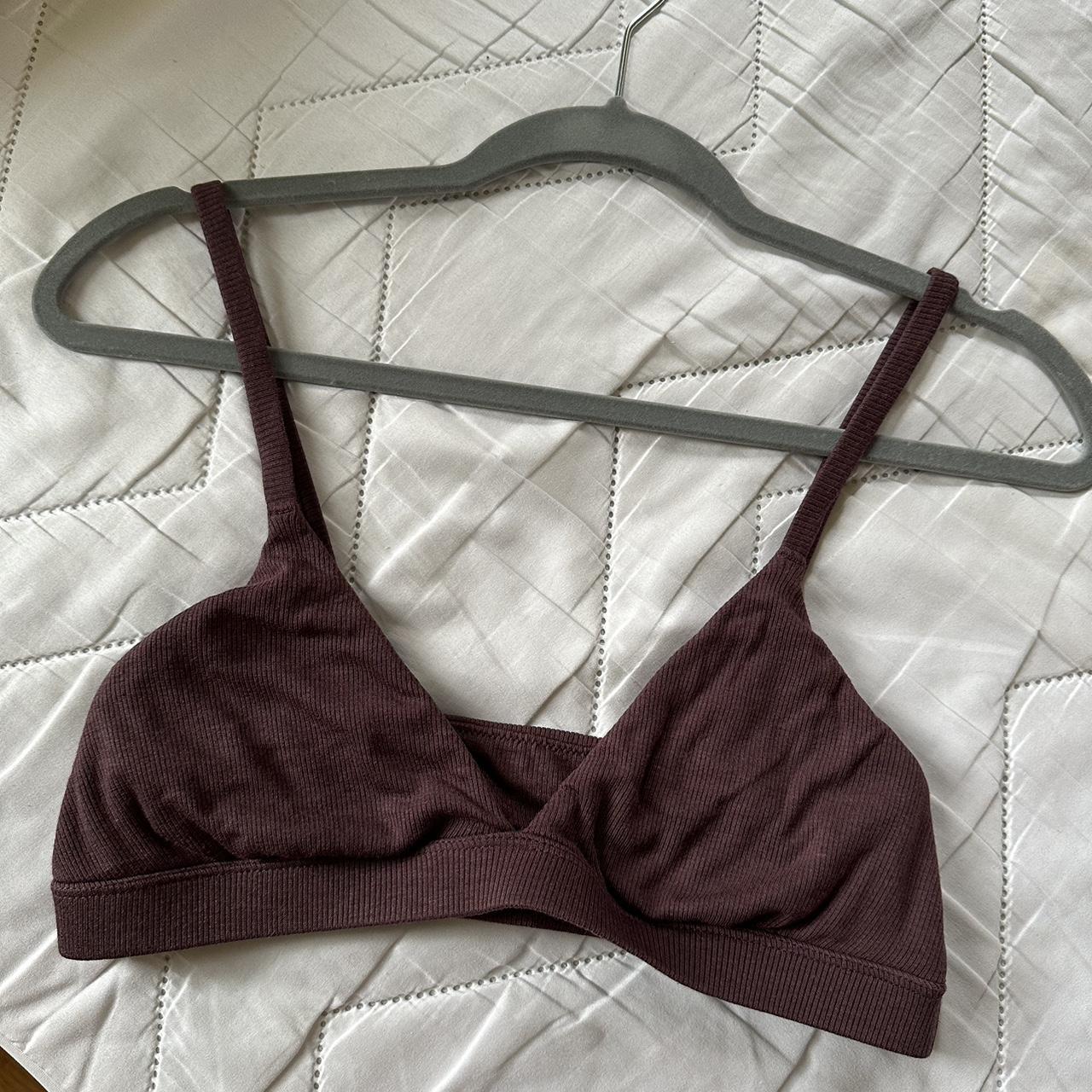 parade triangle lush rib bralette barely worn, i... - Depop