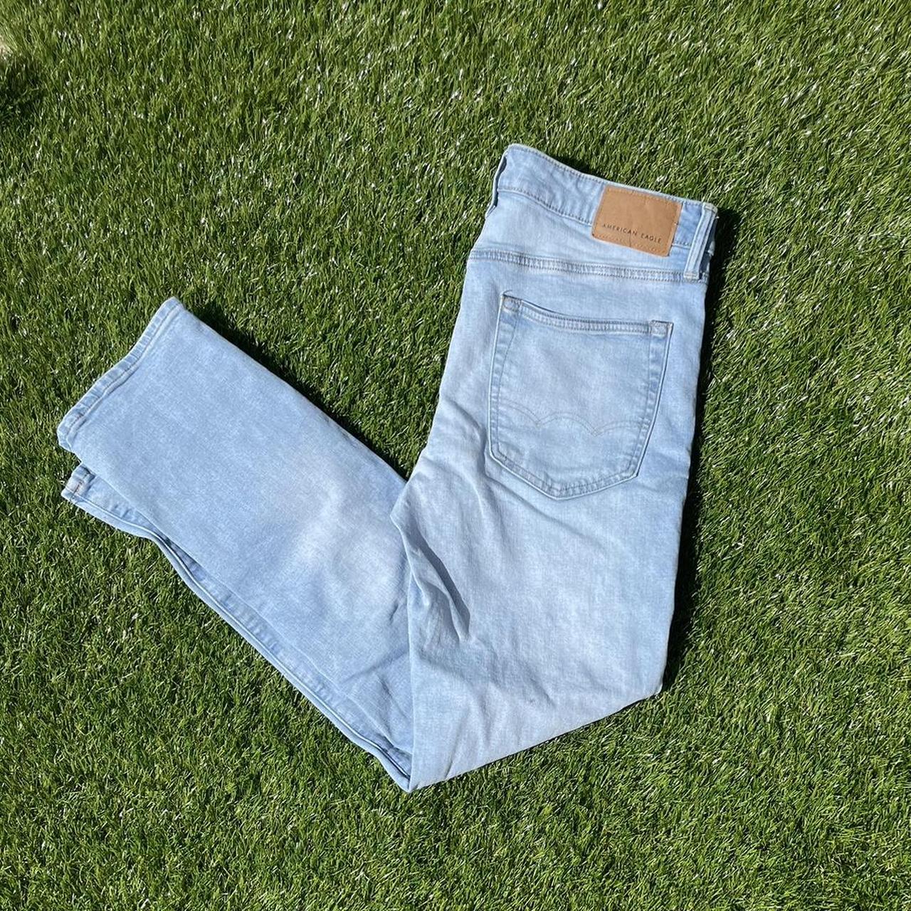 American Eagle Denim Washed Jeans #americaneagle... - Depop