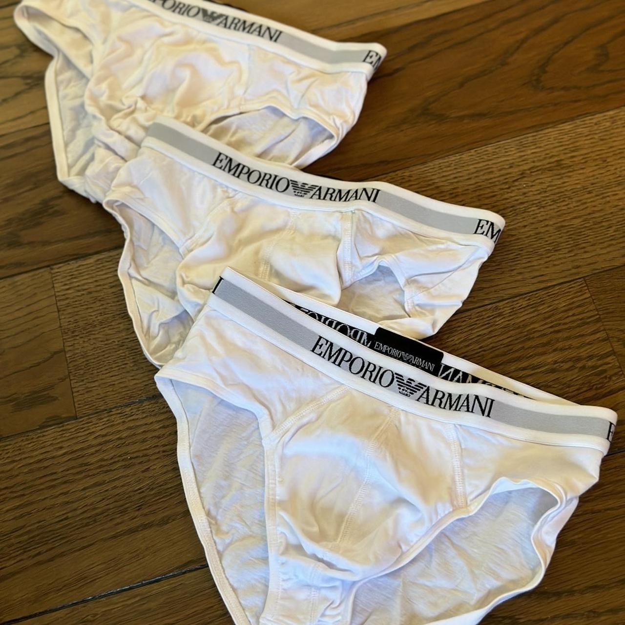 Emporio Armani Men's White Boxersandbriefs Depop