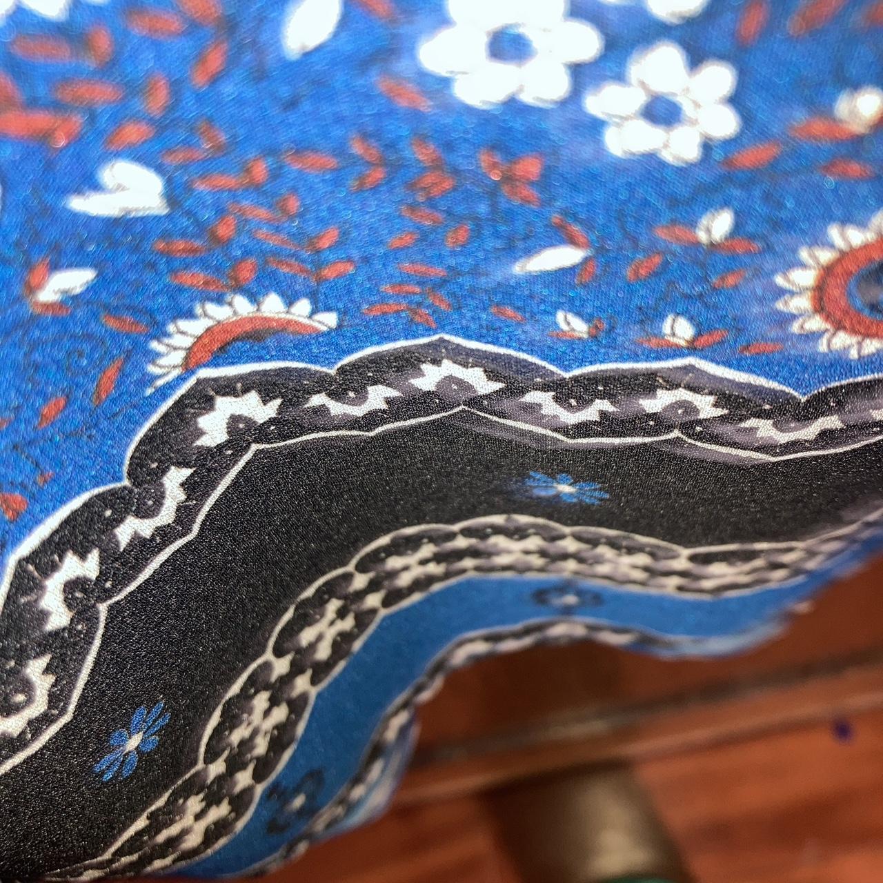 Sea Women s Blue And Red Dress Depop